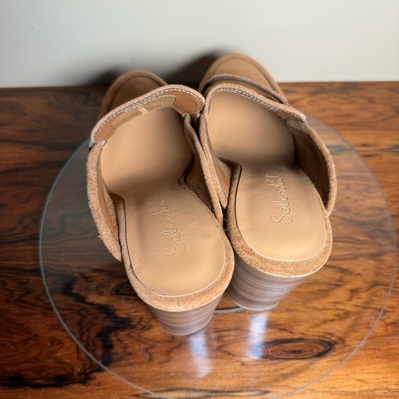 Splendid Vina Suede Platform Clog - toffee suede leather - size 8 - Picture 9 of 16